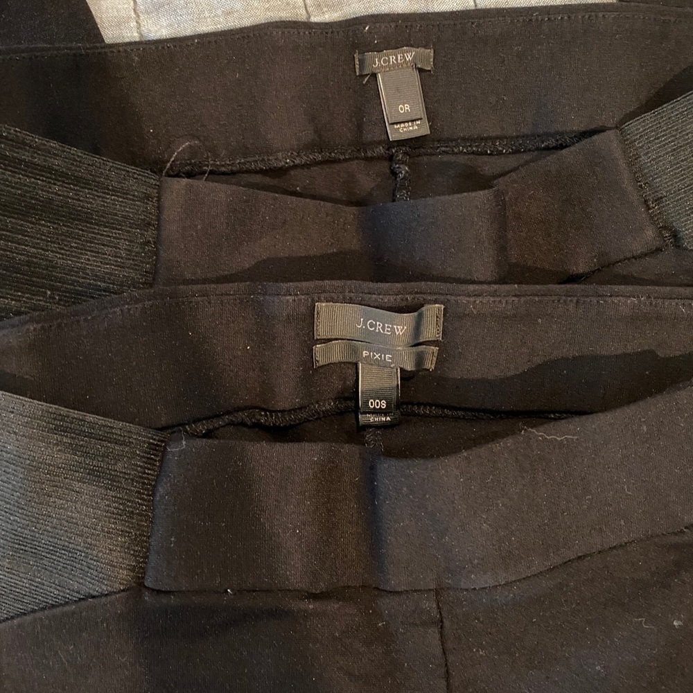 LOT J. Crew pixie pants maternity 00S and 0R